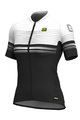 ALÉ Cycling short sleeve jersey - SLIDE LADY - black/white