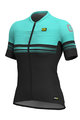 ALÉ Cycling short sleeve jersey - SLIDE LADY  - blue/black