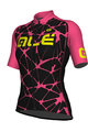 ALÉ Cycling short sleeve jersey - CRACLE LADY  - black/pink