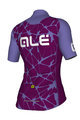 ALÉ Cycling short sleeve jersey - CRACLE LADY - purple