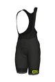 ALÉ Cycling short sleeve jersey and shorts - STARS - black/yellow