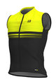 ALÉ Cycling sleeveless jersey - SLIDE - black/yellow