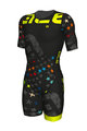 ALÉ Cycling overal - LONG TRI STELLE - black/multicolour