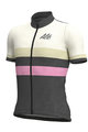 ALÉ Cycling short sleeve jersey - VINTAGE MERINO - white/grey