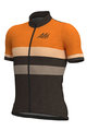 ALÉ Cycling short sleeve jersey - VINTAGE MERINO - orange/black