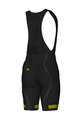ALÉ Cycling bib shorts - STRADA - black/yellow