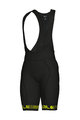 ALÉ Cycling bib shorts - STRADA - black/yellow