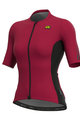 ALÉ Cycling short sleeve jersey - RACE LADY - bordeaux