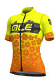 ALÉ Cycling short sleeve jersey - IBISCO LADY - yellow/orange