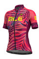 ALÉ Cycling short sleeve jersey - SUNSET LADY - pink