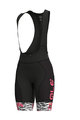 ALÉ Cycling bib shorts - SAVANA LADY  - pink/black