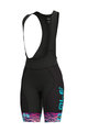 ALÉ Cycling bib shorts - SAVANA LADY  - black/blue/pink