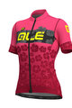 ALÉ Cycling short sleeve jersey - IBISCO LADY - black/pink