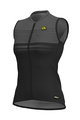 ALÉ Cycling sleeveless jersey - SLIDE LADY  - grey/black