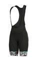 ALÉ Cycling bib shorts - SARTANA LADY - white/black