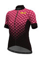 ALÉ Cycling short sleeve jersey - HEXA LADY  - pink/black