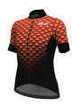 ALÉ Cycling short sleeve jersey - HEXA LADY  - orange/black