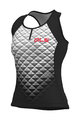 ALÉ Cycling sleeveless jersey - HEXA LADY  - black/white