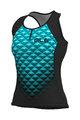 ALÉ Cycling sleeveless jersey - HEXA LADY  - black/blue