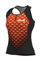 ALÉ Cycling sleeveless jersey - HEXA LADY  - orange/black