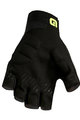 ALÉ Cycling fingerless gloves - VELOCISSIMO  - black/yellow