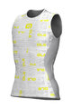 ALÉ Cycling tank top - VELA ACTIVE - yellow/grey
