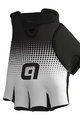 ALÉ Cycling fingerless gloves - DOTS  - black/white