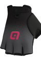 ALÉ Cycling fingerless gloves - DOTS  - pink/grey