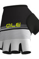ALÉ Cycling fingerless gloves - CLASSICHE DEL NORD - white/black