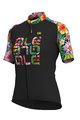 ALÉ Cycling short sleeve jersey - LAB FLOWER LADY - black