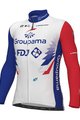 ALÉ Cycling winter long sleeve jersey - GROUPAMA FDJ 2022 - blue/red/white