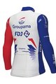 ALÉ Cycling winter long sleeve jersey - GROUPAMA FDJ 2022 - blue/red/white