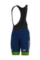 ALÉ Cycling bib shorts - SLOVENIA NATIONAL 22 - blue/green