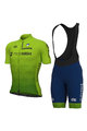 ALÉ Cycling short sleeve jersey and shorts - SLOVENIA NATIONAL 22 - green/blue