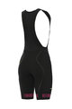 ALÉ Cycling bib shorts - STRADA LADY - pink/black