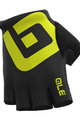 ALÉ Cycling fingerless gloves - AIR - black/yellow
