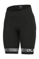 ALÉ Cycling shorts without bib - STRADA LADY - black/white