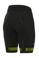 ALÉ Cycling shorts without bib - STRADA LADY - yellow/black