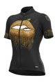 ALÉ Cycling short sleeve jersey - LIPS LADY - gold/black