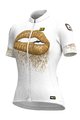 ALÉ Cycling short sleeve jersey - LIPS LADY - white/gold