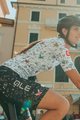 ALÉ Cycling short sleeve jersey and shorts - VERSILIA LADY - black/white
