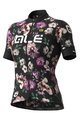 ALÉ Cycling short sleeve jersey - FIORI LADY - black