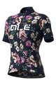 ALÉ Cycling short sleeve jersey and shorts - FIORI LADY - blue/purple