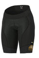 ALÉ Cycling shorts without bib - LIPS LADY - gold/black