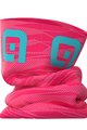 ALÉ Cycling neckwarmer - ROCK - pink/turquoise