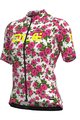 ALÉ Cycling short sleeve jersey - ROSES LADY - pink/white