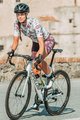 ALÉ Cycling short sleeve jersey and shorts - FIORI LADY - bordeaux/white