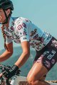 ALÉ Cycling short sleeve jersey and shorts - FIORI LADY - bordeaux/white