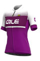 ALÉ Cycling short sleeve jersey - BLEND LADY - white/purple