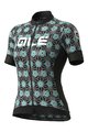 ALÉ Cycling short sleeve jersey - GARDA LADY - black/turquoise